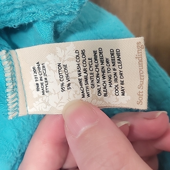 Soft Surroundings Forsythia Paisley Jacquard Hooded Pullover-Size Large - Picture 9 of 16